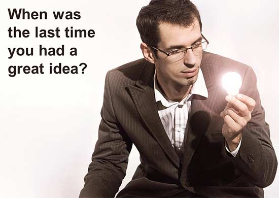 Keith Harmeyer - When was the last time you had a great idea?