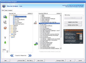 Menu Bar Designer (tree and linking)