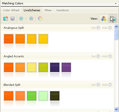 LiveSchemes SchemeBrowser view