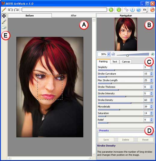 AKVIS ArtSuite interface