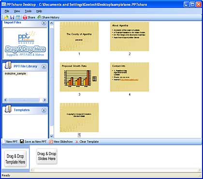 PPTShare Desktop Interface