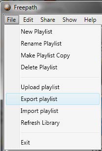Export Playlist
