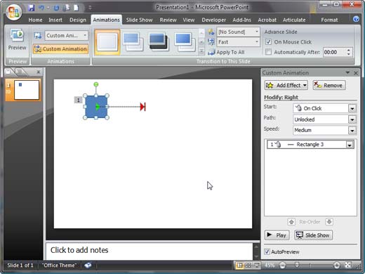 Motion Path applied