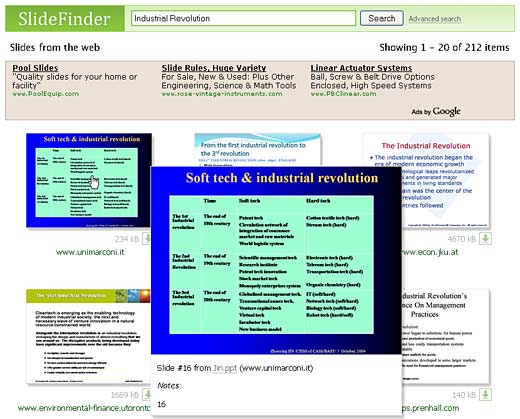 Preview slide