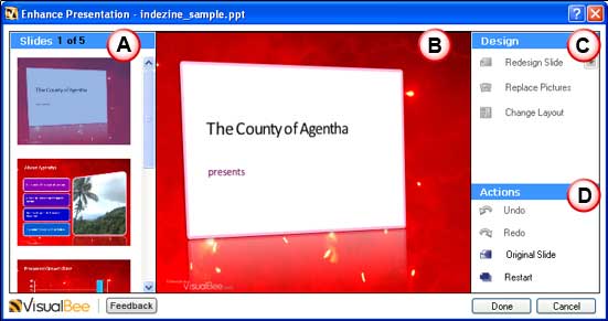 Preview of enhanced presentation