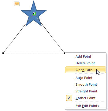 Closed motion path can be turned into an Open Path