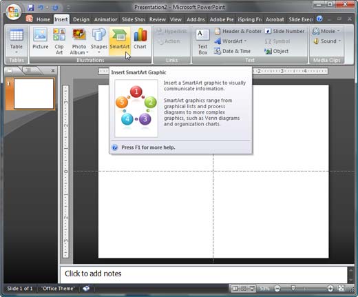 Insert SmartArt