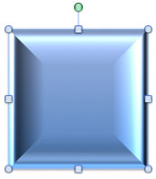 Rectangle shape with 3-D effects applied