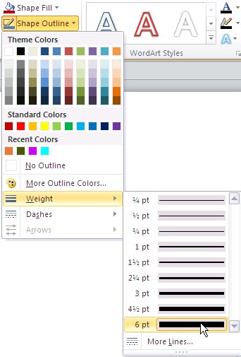 Wieght gallery in PowerPoint