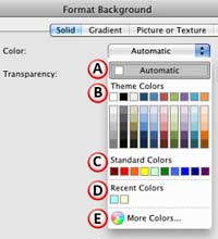 Solid Fills for Slide Backgrounds