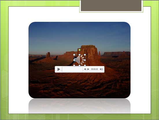 Audio icon selected