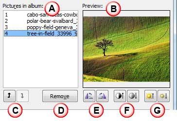Edit options