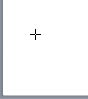 Cursor changed to a cross hair to indicate shape insertion mode