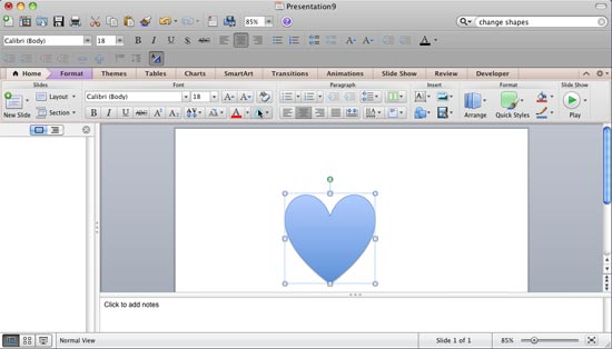 Star Shape converted in to a Heart Shape 