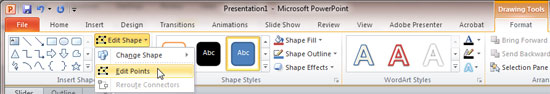 Edit Points option 