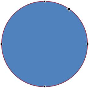 Place cursor over the outline and right click