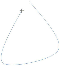 Drawing a shape with a curve
