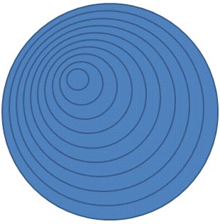 Ten circle shapes