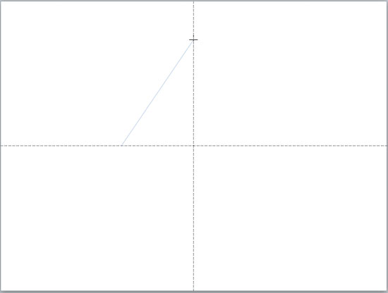 Click on the vertical guide to establish the top point of your parabola 