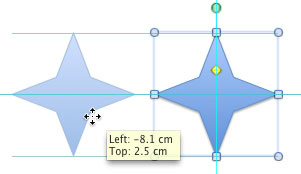 Shape copied at 180°