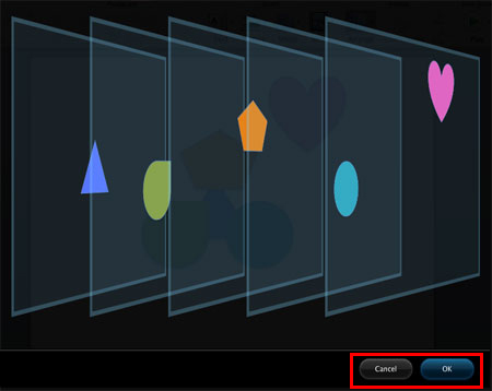 Dynamic Reorder view displaying all shapes on the slide 