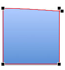 Closed shape opened at the position of the selected point