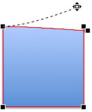 Point being dragged to a new position