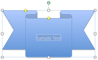 Entire text in the shape selected 