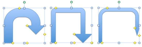 An Arrow’s line, curve and arrowhead are altered