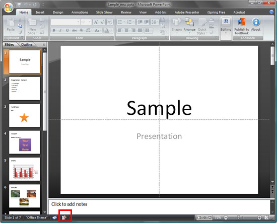 Presentation marked as final