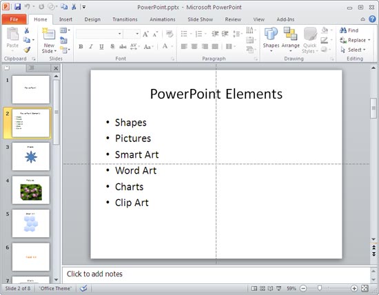 Unmarked presentation