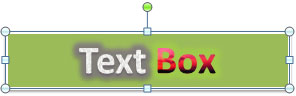 Text with two different styles within a text box