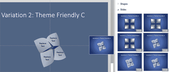 Matrix Diagram: 
      Fortune Teller Origami for PowerPoint