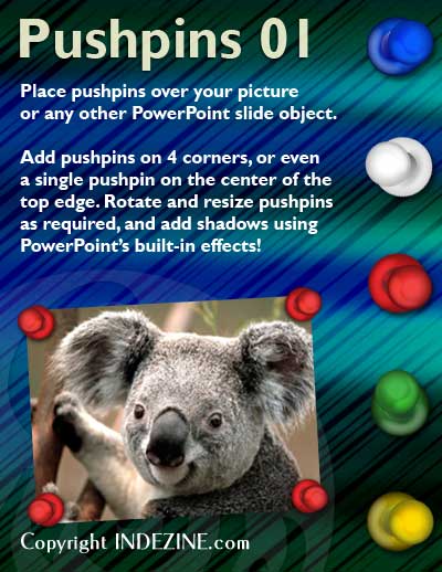 Handmade Slides: Pushpins for PowerPoint