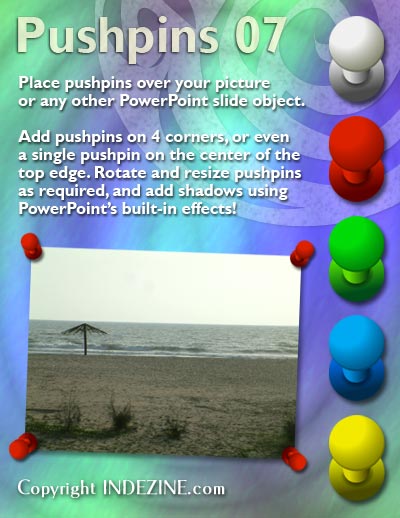 Handmade Slides: Pushpins for PowerPoint