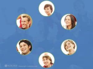 Animated Slide: Rotated Circles with Background Fill