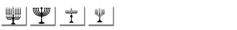 Hanukkah Menorah Clip Arts
