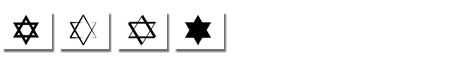 Star of David Clip Arts
