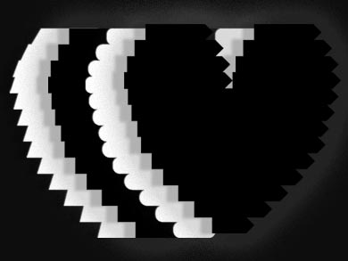 Pixel-Art Heart Shapes for PowerPoint