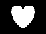 Pixel-Art Hearts White