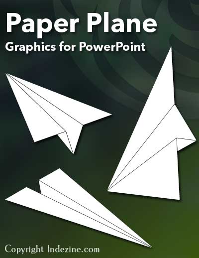 Paper Planes Clip Art for PowerPoint - 01