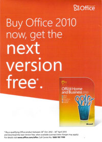 Buy Office 2010 or 2011, and Get Office 2013 Free!
