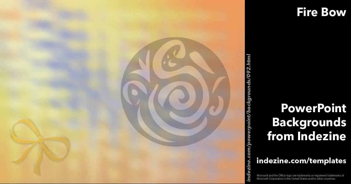 Fire Bow PowerPoint Background