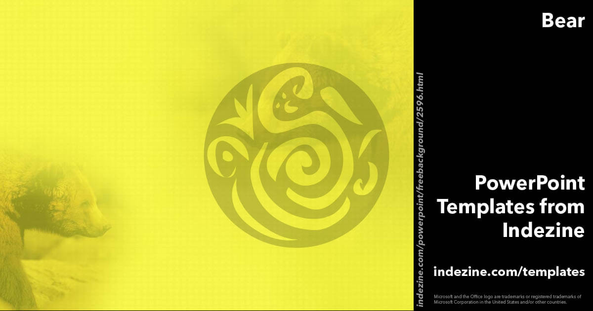 Bear 02 powerpoint template