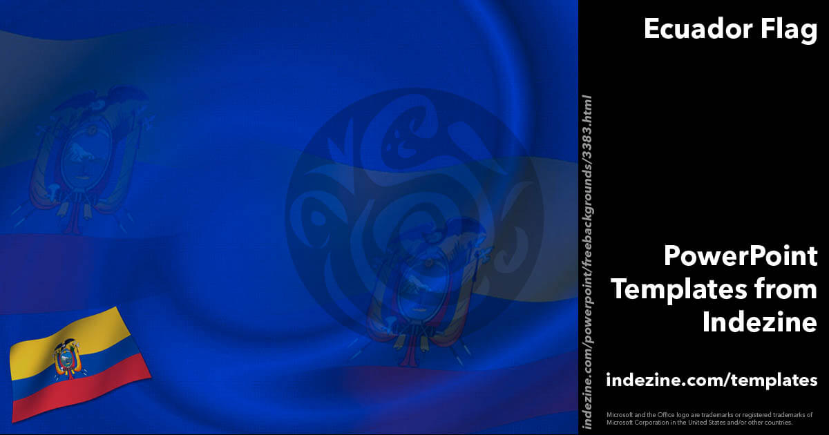 Ecuador Flag 01 - PowerPoint Templates