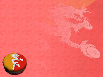 Bhutan Flag Title Content PowerPoint Template