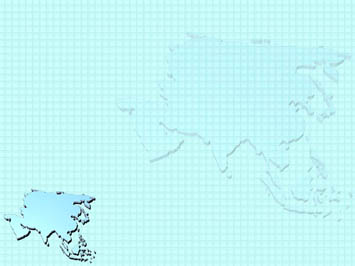 Asia Map Title Content PowerPoint Template