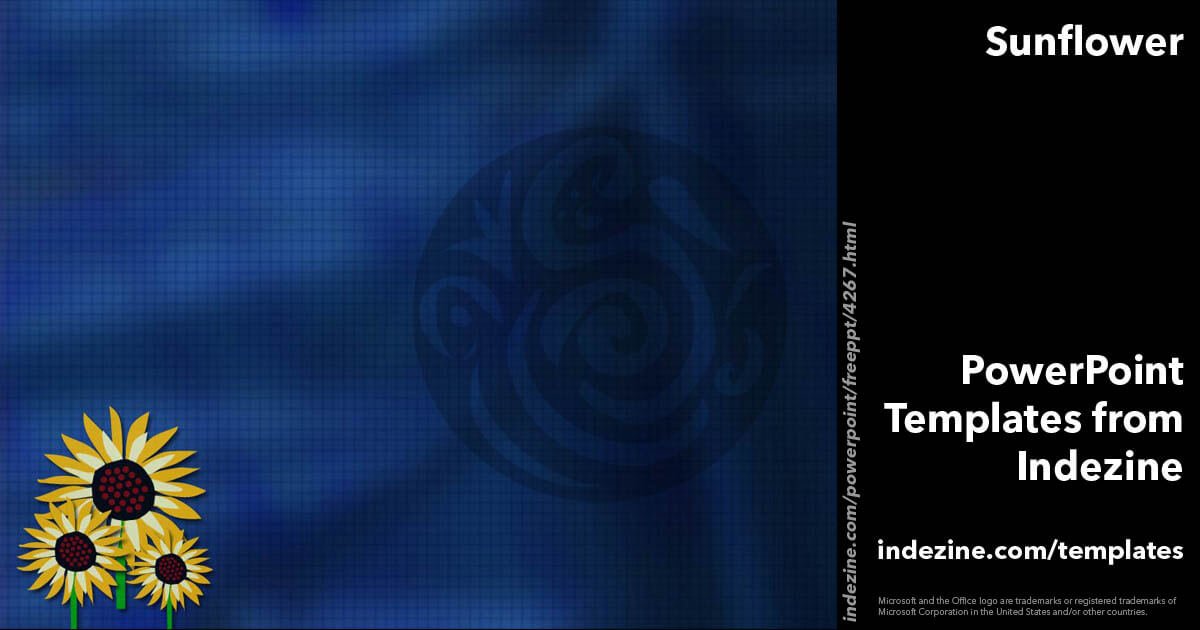 Sunflower 06 PowerPoint Template Sunflower 06 PowerPoint Template