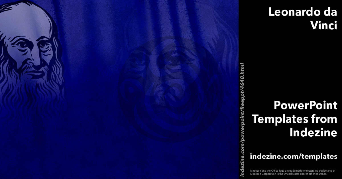 Leonardo da Vinci 03 PowerPoint Template