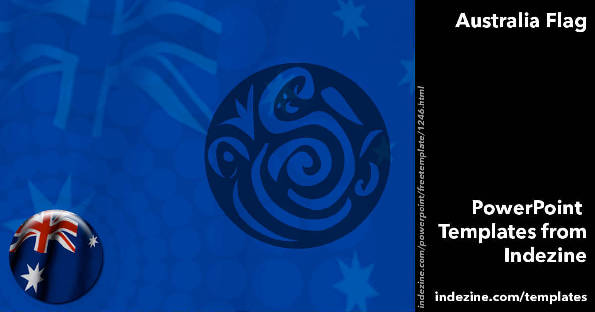 Australia Flag 12 PowerPoint Template